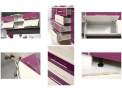 COVE N | Cuisine Complète L 260 Cm 8 Pcs + Plan De Travail INCLUS | Ensemble Meubles De Cuisine | Armoires Cuisine Linéaire -Electroménager Soldes meuble de cuisine 12693827