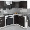 DARCIA | Cuisine Complète D'angle + Modulaire L 300 Cm 8 Pcs | Plan De Travail INCLUS | Ensemble Armoires Modernes Cuisine -Electroménager Soldes meuble de cuisine 12693931