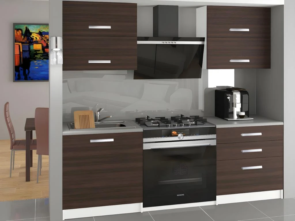 CINDER | Cuisine Complète Modulaire Linéaire L 120 Cm 4 Pcs | Plan De Travail INCLUS | Ensemble Armoires Cuisine 3 CINDER | Cuisine Complète Modulaire Linéaire L 120 Cm 4 Pcs | Plan De Travail INCLUS | Ensemble Armoires Cuisine