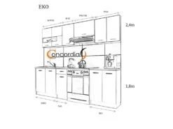 CEDAR - Cuisine Complète - L 240/180 Cm - 8pcs - Plan De Travail Inclus - Ensemble Cuisine 7 CEDAR - Cuisine Complète - L 240/180 Cm - 8pcs - Plan De Travail Inclus - Ensemble Cuisine -Electroménager Soldes meuble de cuisine 12694209