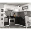 LOUKA | Cuisine Complète D'angle + Modulaire L 360 Cm 9 Pcs | Plan De Travail INCLUS | Ensemble Armoires Modernes Cuisine -Electroménager Soldes meuble de cuisine 12694309