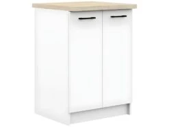 ASTRA - Meuble De Cuisine Bas Style Moderne - 60x82x46 - 2 Portes