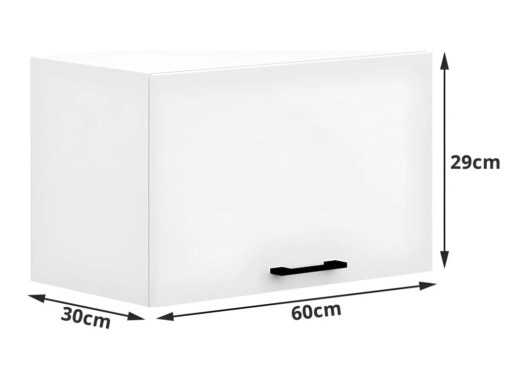 ASTRA - Meuble De Cuisine Pour Hotte Style Moderne - 60x29x30 - 1 Porte 4 ASTRA - Meuble De Cuisine Pour Hotte Style Moderne - 60x29x30 - 1 Porte – Image 2