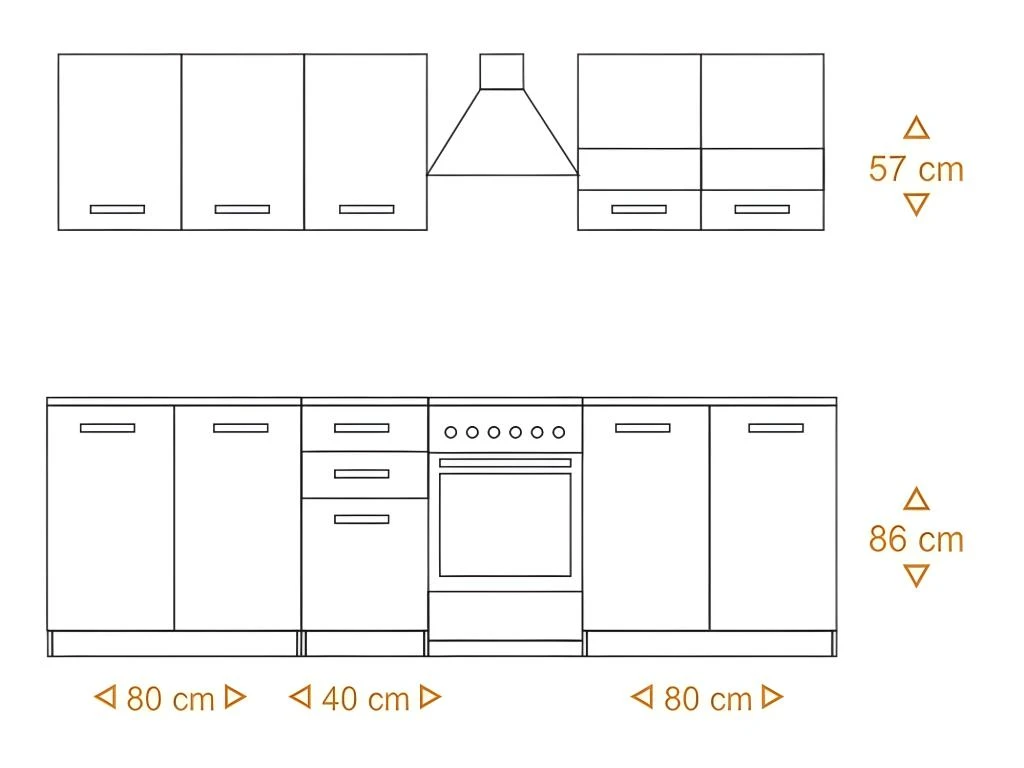 ELIF - Cuisine Complète Modulaire + Linéaire L 200 Cm 6 Pcs - Plan De Travail INCLUS - Ensemble Meubles Armoires Cuisine 4 ELIF - Cuisine Complète Modulaire + Linéaire L 200 Cm 6 Pcs - Plan De Travail INCLUS - Ensemble Meubles Armoires Cuisine – Image 2
