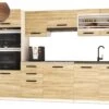 CORTALA - Cuisine Complète L240 Cm - Cuisine Droite 7 Pcs - Plan De Travail Inclus