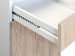 Cuisine Complète D'angle - 13 éléments De Rangements - Naturel Et Blanc - TRATTORIA -Electroménager Soldes meuble de cuisine 13181941