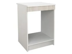 Cuisine Complète D'angle - 13 éléments De Rangements - Naturel Et Blanc - TRATTORIA -Electroménager Soldes meuble de cuisine 13181945