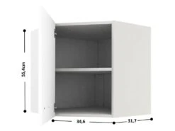 Cuisine Complète D'angle - 13 éléments De Rangements - Blanc - TRATTORIA -Electroménager Soldes meuble de cuisine 13182063