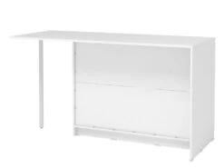 Ilot Central De Cuisine Avec 2 Portes, 1 Tiroir Et 2 Niches - Blanc - TUNORI -Electroménager Soldes meuble de cuisine 16574147