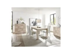 Vaisselier 2 Portes Chêne Clair - BARI -Electroménager Soldes meuble de cuisine 17634495