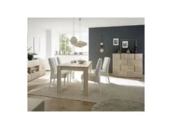 Vaisselier 2 Portes Chêne Clair - TICATO -Electroménager Soldes meuble de cuisine 17634735