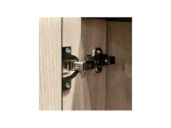 Vaisselier 3 Portes Chêne Clair/Ardoise N°2 - FOREST -Electroménager Soldes meuble de cuisine 17634749