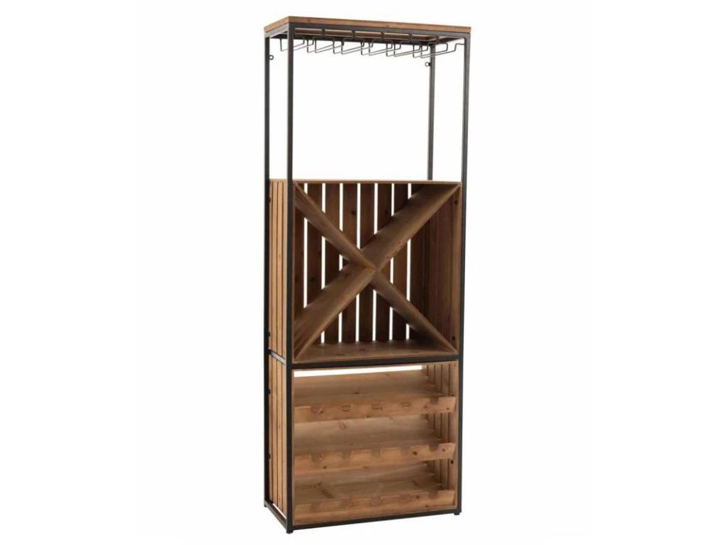Vaisselier De Bar "Armoire" 160cm Marron 3 Vaisselier De Bar "Armoire" 160cm Marron