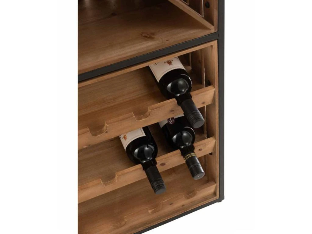 Vaisselier De Bar "Armoire" 160cm Marron 7 Vaisselier De Bar "Armoire" 160cm Marron – Image 5