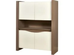 Vitrine 4 Portes En Bois "Latone" 120cm Marron