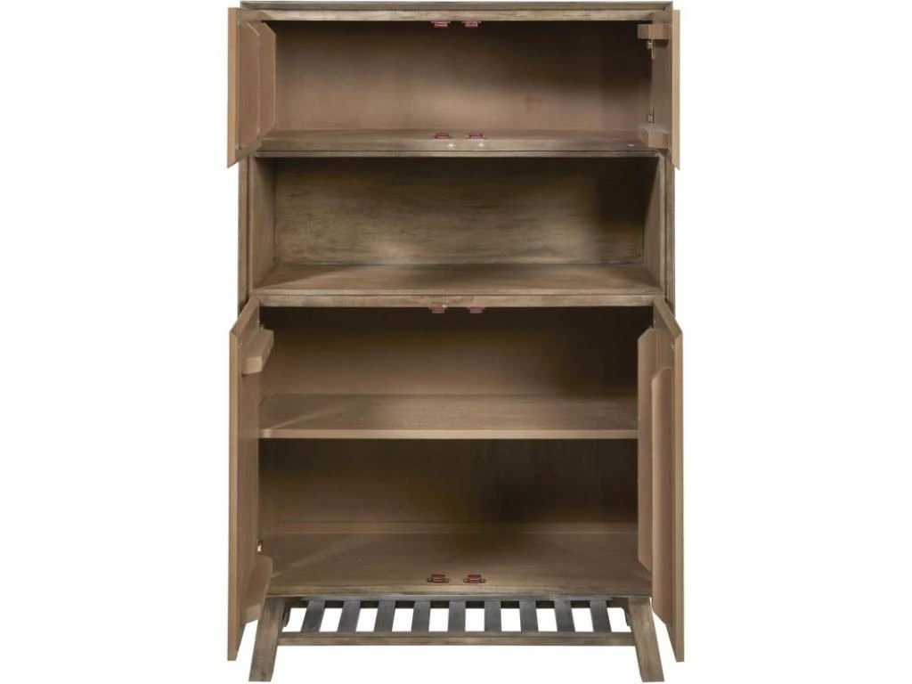 Vitrine 4 Portes & 1 Niche "Mirano" 150cm Marron 4 Vitrine 4 Portes & 1 Niche "Mirano" 150cm Marron – Image 2