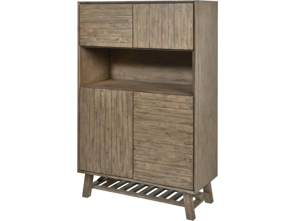 Vitrine 4 Portes & 1 Niche "Mirano" 150cm Marron 5 Vitrine 4 Portes & 1 Niche "Mirano" 150cm Marron – Image 3