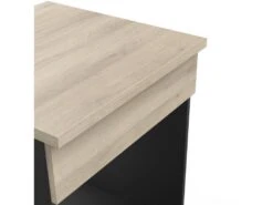 Meuble Bas Pour Four Noir/Chêne - ABINCI - L 60 X L 60 X H 85 Cm -Electroménager Soldes meuble de cuisine 19721909