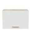 Dessus De Hotte 60 Cm 1 Abattant Blanc/Chêne - ABINCI - L 60 X L 30 X H 42 Cm -Electroménager Soldes meuble de cuisine 19722049