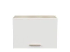 Dessus De Hotte 60 Cm 1 Abattant Blanc/Chêne - ABINCI - L 60 X L 30 X H 42 Cm