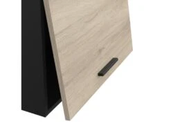 Dessus De Hotte 60 Cm 1 Abattant Noir/Chêne - ABINCI - L 60 X L 30 X H 42 Cm 11 Dessus De Hotte 60 Cm 1 Abattant Noir/Chêne - ABINCI - L 60 X L 30 X H 42 Cm -Electroménager Soldes meuble de cuisine 19722067