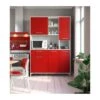 ECO Buffet De Cuisine L 120 Cm - Rouge Mat