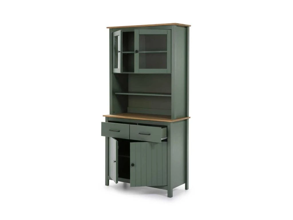 Vaisselier 4 Portes 2 Tiroirs Vert - DARANMI 6 Vaisselier 4 Portes 2 Tiroirs Vert - DARANMI – Image 4