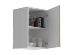 OSLO Meuble Haut 1 Porte - Décor Chene Jackson - L 40 X P 36 X H 58 Cm -Electroménager Soldes meuble de cuisine 19949465