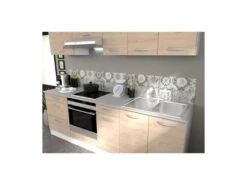 OSLO Meuble Haut 1 Porte - Décor Chene Jackson - L 40 X P 36 X H 58 Cm -Electroménager Soldes meuble de cuisine 19949469