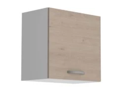 OSLO Meuble Haut 1 Porte - Décor Chene Jackson - L 60 X P 36 X H 58 Cm