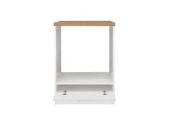 JUNONA Meuble Bas Four 60 Cm - Plan De Travail - Blanc Brillant -Electroménager Soldes meuble de cuisine 20125585