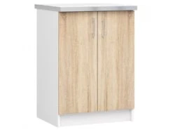 ASTRA - Meuble De Cuisine Bas Style Moderne - 60x82x54 - 2 Portes
