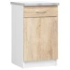 ASTRA - Meuble De Cuisine Style Moderne - 50x82x54- 1 Porte+1 Tiroir