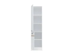 JUNONA Colonne De Cuisine 2 Portes Ouverture Gauche - L 50 X H 196 X P 46 Cm - Blanc Brillant -Electroménager Soldes meuble de cuisine 21157569