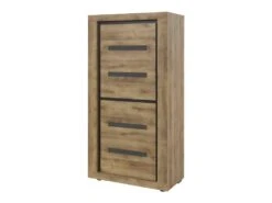 Vaisselier 2 Portes Bois Tropical - PEYTON -Electroménager Soldes meuble de cuisine 21213621