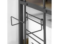 SoBuy KCR08-PF Étagères Micro-Ondes De Cuisine Support Étagère De Cuisine 2 Niveaux -Electroménager Soldes meuble de cuisine 21269059