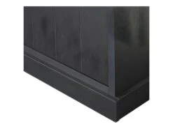 Argentier 4 Portes à Led Bois Noir - UNYS -Electroménager Soldes meuble de cuisine 21722173