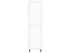 Armoire à Micro-ondes Blanc Brillant 60x57x207 Cm Aggloméré -Electroménager Soldes meuble de cuisine 22055717