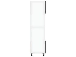 Armoire à Micro-ondes Noir 60x57x207 Cm Aggloméré -Electroménager Soldes meuble de cuisine 22055757