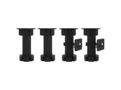 Armoire à Micro-ondes Noir 60x57x207 Cm Aggloméré -Electroménager Soldes meuble de cuisine 22055759