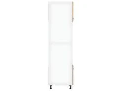 Armoire à Micro-ondes Chêne Fumé 60x57x207 Cm Bois D'ingénierie -Electroménager Soldes meuble de cuisine 22055795