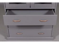 Luzerna Citrine 2 Portes, 3 Tiroirs Gris. -Electroménager Soldes meuble de cuisine 22096373