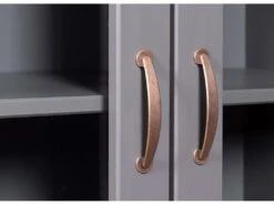 Luzerna Citrine 2 Portes, 3 Tiroirs Gris. -Electroménager Soldes meuble de cuisine 22096379