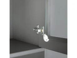 MELINA - Buffet Vaisselier 5 Portes 3 Tiroirs Coloris Gris -Electroménager Soldes meuble de cuisine 22165097