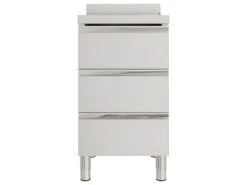 Armoire De Cuisine Commerciale 96 Cm Avec 3 Tiroirs Acier Inoxydable 02_0000002 -Electroménager Soldes meuble de cuisine 22939165