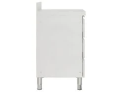 Armoire De Cuisine Commerciale 96 Cm Avec 3 Tiroirs Acier Inoxydable 02_0000002 -Electroménager Soldes meuble de cuisine 22939167