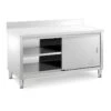 Meuble Bas Cuisine Professionnel Acier Inoxydable 150 X 70 X 85 Cm Dosseret Capacité De 600 Kg 14_0002482 -Electroménager Soldes meuble de cuisine 22939199