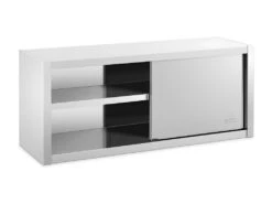Armoire Murale En Inox Haute De Cuisine Placard Rangement Professionnelle - 140 X 45 Cm 14_0000466