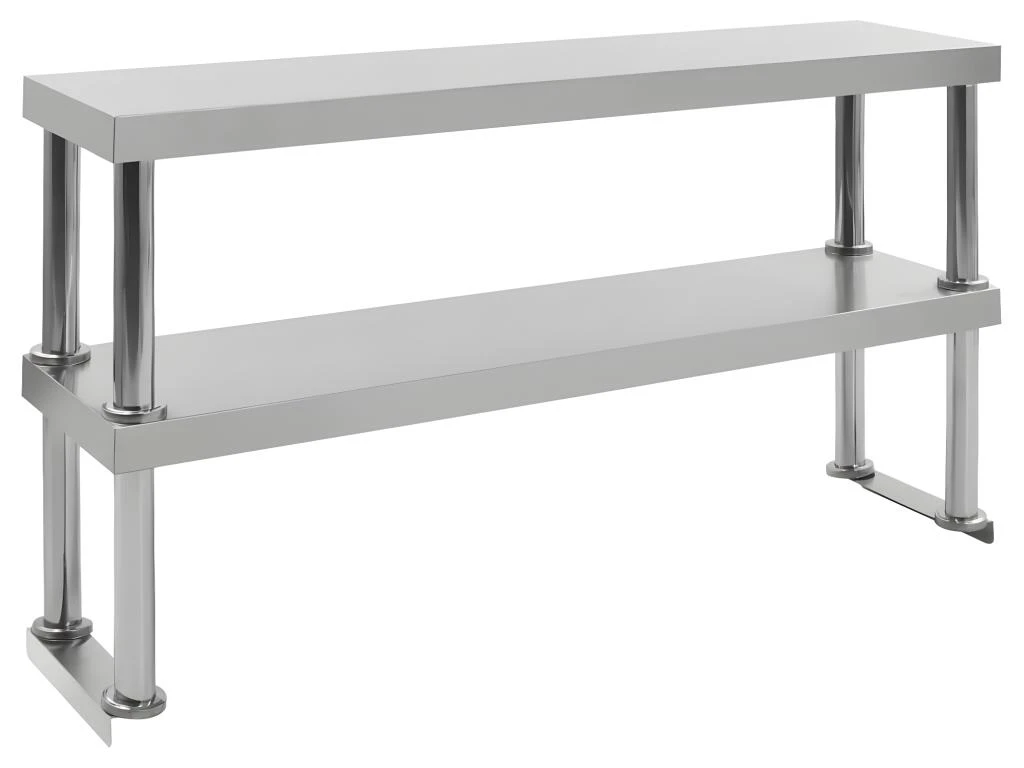 Étagère De Table De Travail 2 Niveau X 120 X 30 X 65 Cm Acier Inoxydable 02_0000012 3 Étagère De Table De Travail 2 Niveau X 120 X 30 X 65 Cm Acier Inoxydable 02_0000012