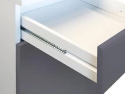 Cuisine Complète TRATTORIA - 180 Cm - 6 éléments De Rangements - Gris & Blanc -Electroménager Soldes meuble de cuisine 435019